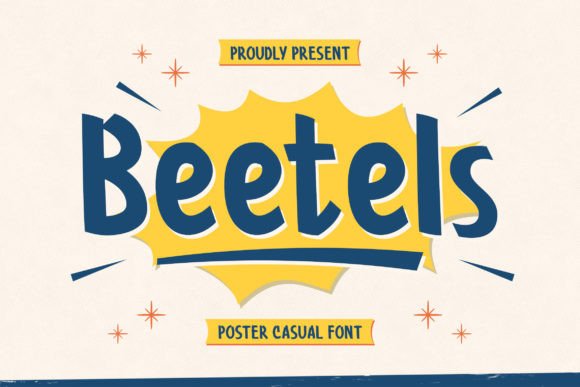 Beetels: A Playful, Bold Display Font for Handmade Creators