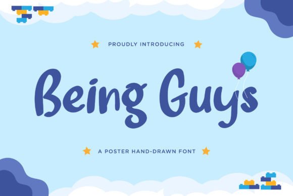 Being Guys: A Hand-Drawn Display Font with Gentle Editorial Charm