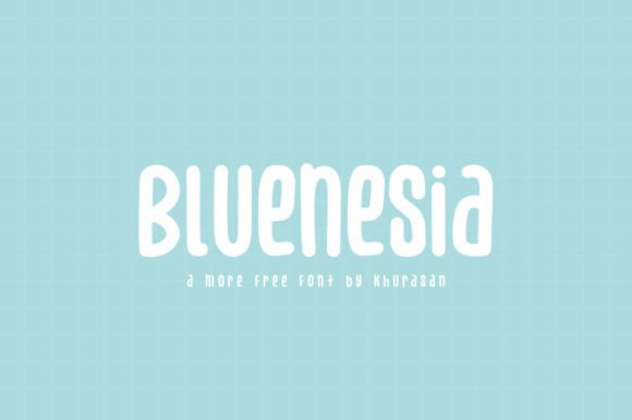 Bluenesia: A Display Font That Makes Your Campaign Stand Out
