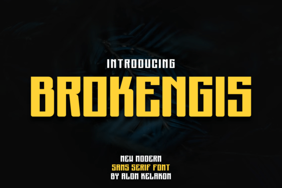 Brokengis: A Display Font That Makes Your Brand Instantly Memorable