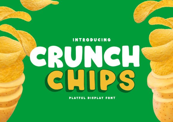 Crunch Chips: A Playful Display Font for Bold Digital Branding