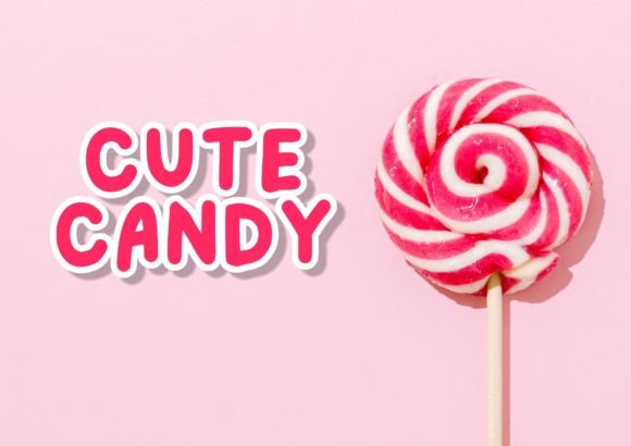 Cute Candy: A Playful Display Font for Digital Brand Moments