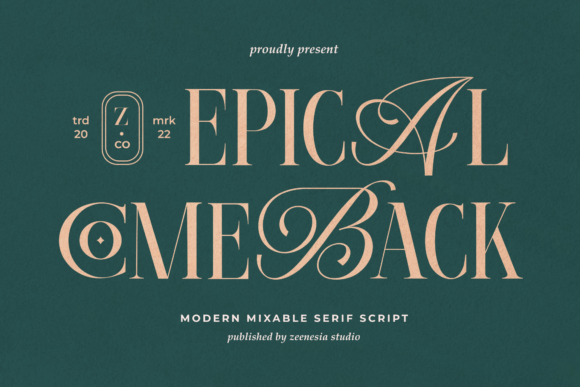 Epical Comeback: A Display Font That Elevates Digital Branding