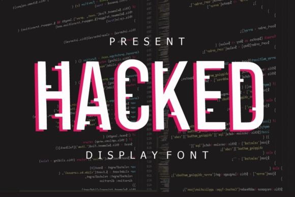 Hacked: A Bold Display Font That Makes Handmade Products Pop