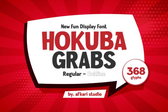 Hokuba Grabs: A Display Font That Makes Your Brand Instantly Memorable