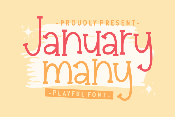 January Many: A Playful Display Font for Handmade Creators