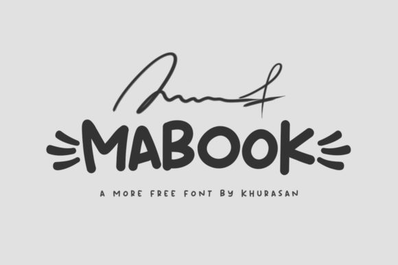 Mabook: A Modern Display Font That Elevates Handmade Design