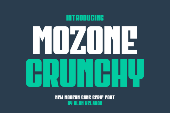 Mozone Crunchy: A Display Font That Lifts Your Digital Brand