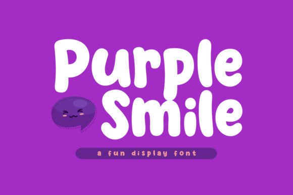 Purple Smile: A Playful Display Font for Editorial Charm