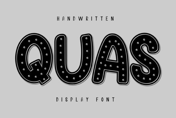 Quas: A Bold, Groovy Display Font for Real Branding Work
