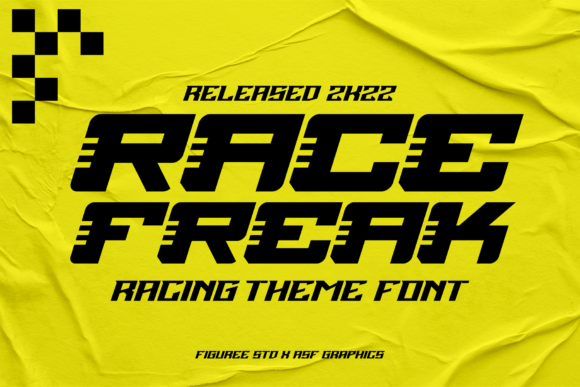 Race Freak: A Racing-Themed Display Font with Editorial Energy