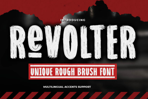 Revolter: A Bold, Brush-Style Display Font for Digital Branding