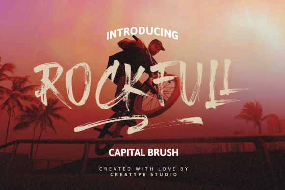 Rockfull: A Hand-Brushed Display Typeface for Makers