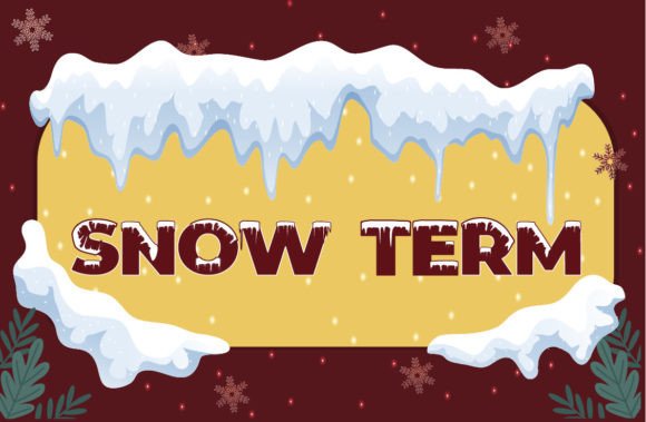 Snow Term: A Display Font That Welcomes Winter with Quiet Elegance