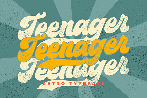 Teenager Font: A Retro Display Typeface for Bold Digital Identity