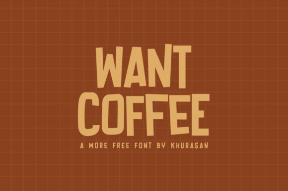 Want Coffee Font: A Display Typeface That Cuts Through the Feed