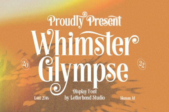 Whimster Glimpse: A Display Font That Gives Your Brand Instant Character